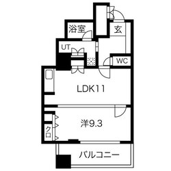 アルグラッド ザ・タワー心斎橋の物件間取画像